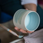 Juliet Macleod in her studio 2018